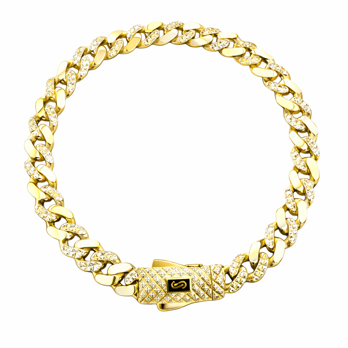 PULSO MONACO 18.5 CM CALIBRE 6.5 MM ORO DORADO 10 KILATES